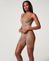 SPANXshapeâ„¢ Invisible High-Waisted Mid-Thigh Short | Cafe Au Lait